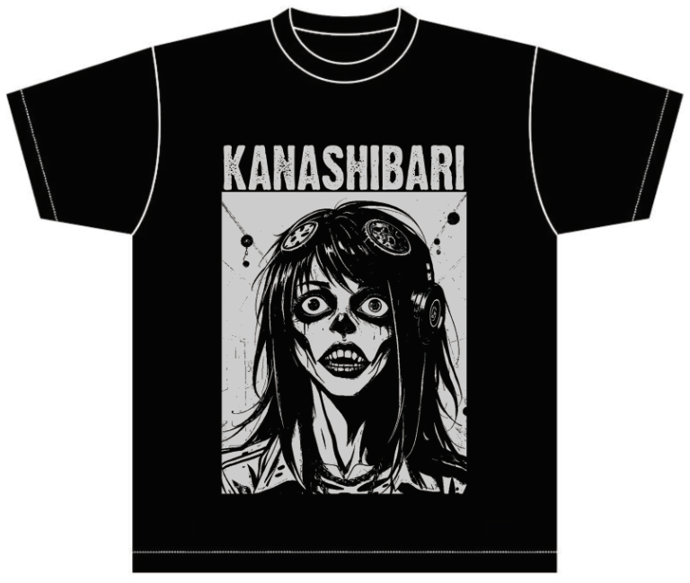 12/6(土) 山梨LIVE BAR ZERO でのギグより、New Tシャツ『ゾンビガール "ナキル"』の販売を開始します。

ゼロ・アサイラムで進行していた“NEO TOKYOゾンビ化計画”が、ついにその姿を現す――

⚡️3,000円（税込）
​👁‍🗨サイズ（S/M/L/XL）・デザインの詳細は会場でチェック。