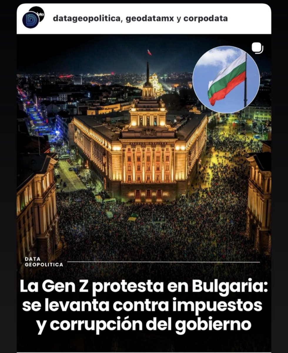 ¡¡Nuestra generación se está levantando en todo el mundo!! 🏴‍☠️

#generaciónZ #GeneracionZmexico #bulgaria #México