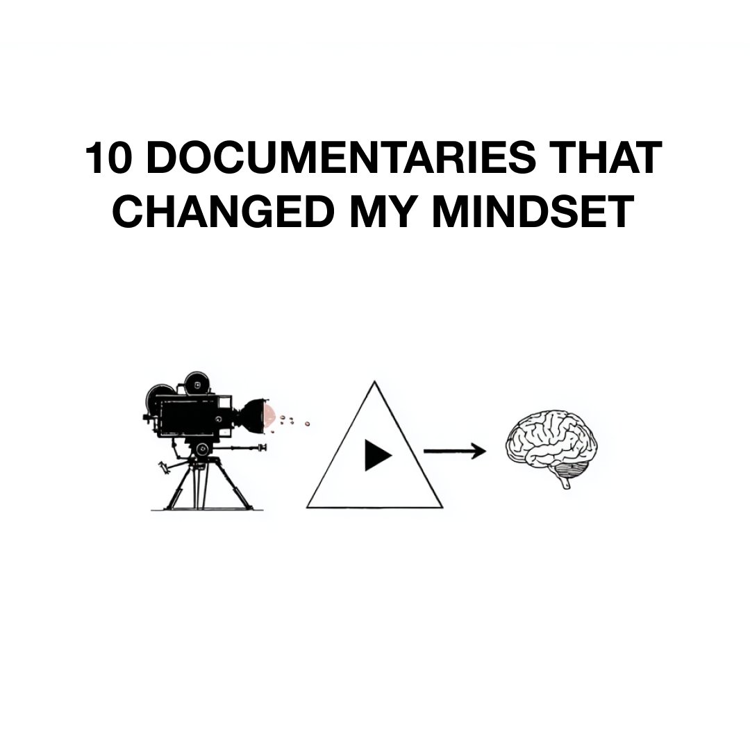 10 documentaries that changed my mindset forever.

Watch these. Think differently ↓