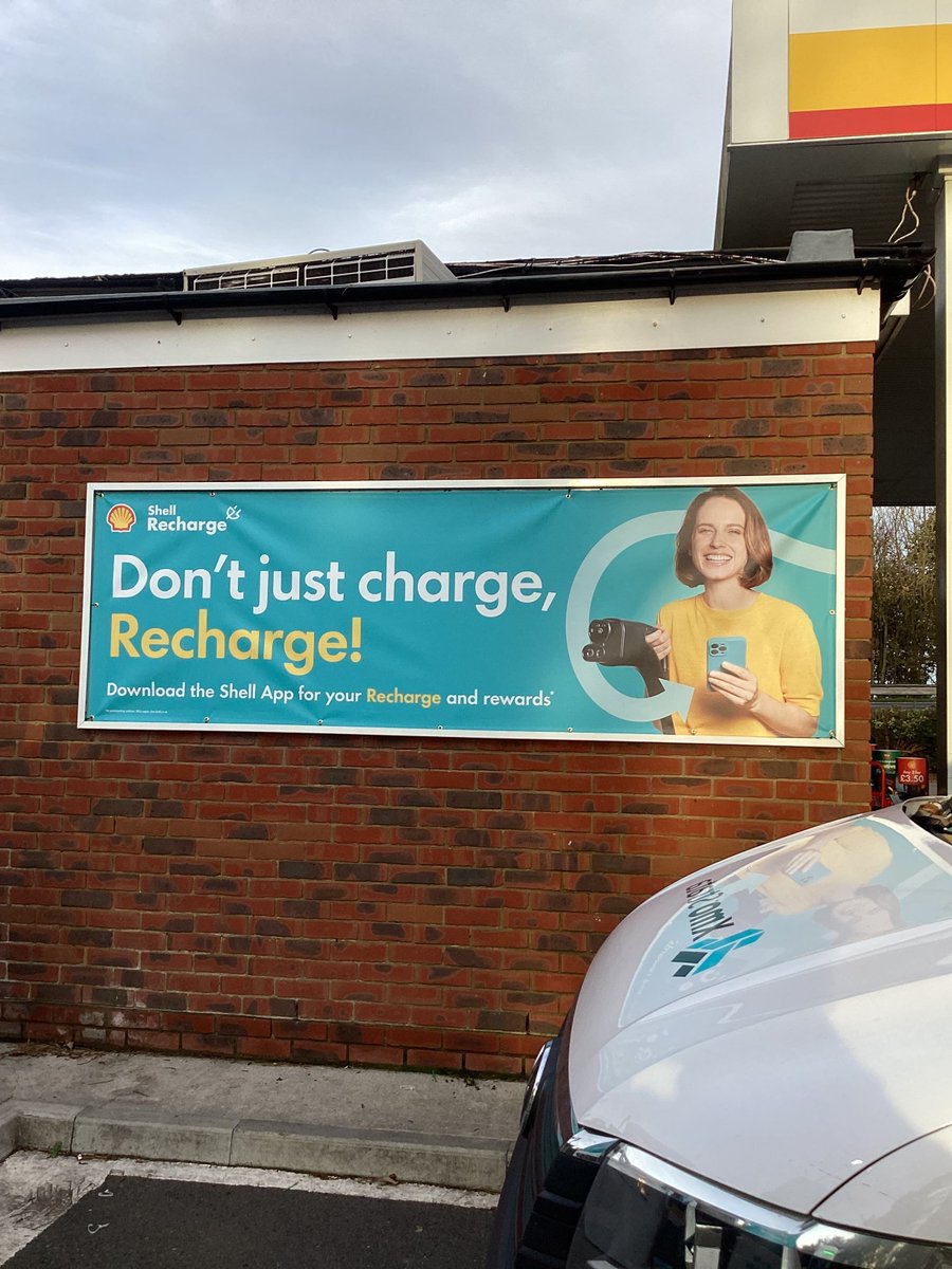 We have nearly completed a programme of replacement of EV changing point of sale material at 75 sites across the country for Shell, keeping the branding fresh