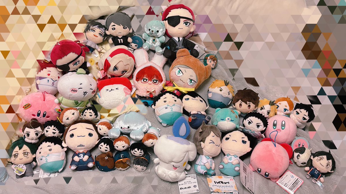 クレゲで取ったやつとかアニメ系のぬいぐるみマスコットだけで、47体は
