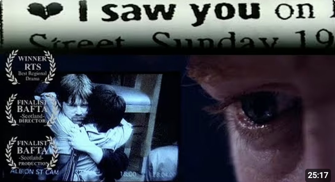 MrEwanMorrison's tweet image. I made a short film 25 years ago, about the encroachment of CCTV into our personal lives. 
It&apos;s called I SAW YOU. 
Here it is: youtube.com/watch?v=-e2SlD…