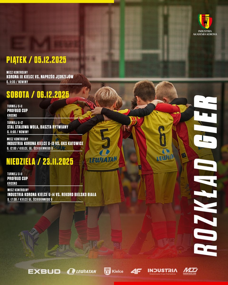 📅 | Zaczynamy piłkarski grudzień ze Złocisto-Krwistymi! ❄🟡🔴
__
<a href="/SGP_INDUSTRIA/">ŚGP INDUSTRIA</a>  #industria