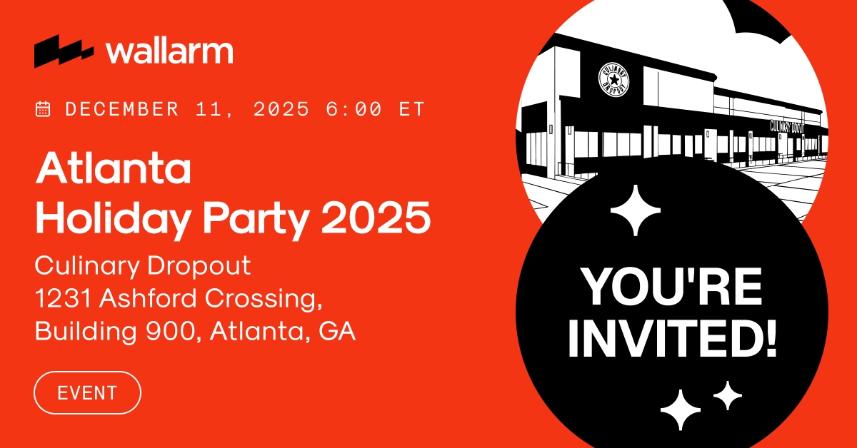 wallarm's tweet image. GuidePoint’s Atlanta Holiday Party is one week away 🎉

Wallarm’s Lee Cherry, Johanns Quiroz, and Eric Sivavec will be there. Come say hi.

Register: downloads.wallarm.com/4oBb6tw

#APIsecurity #CyberSecurity #Wallarm