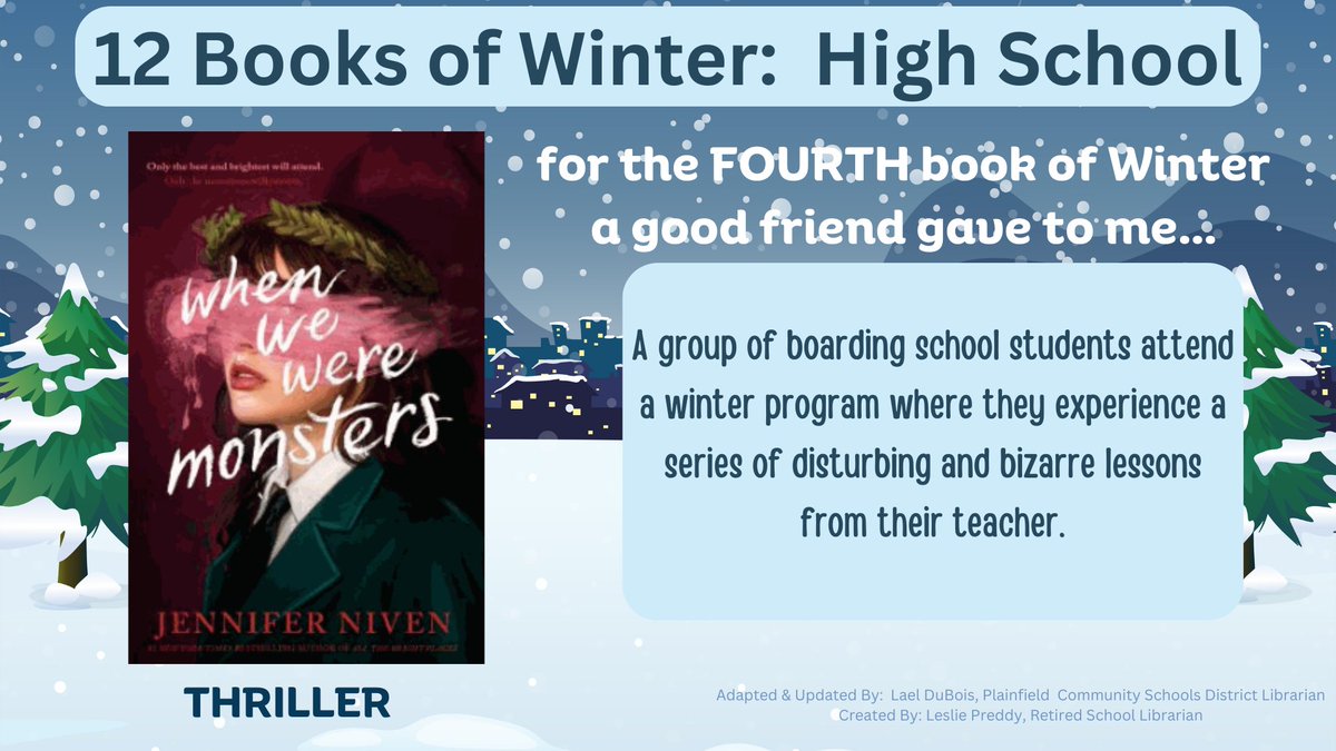 Day 4 - ☃️12 Books of Winter📷  In honor of the season of giving and the traditional holiday song, The 12 Days of Christmas, enjoy the version...with books.  Bringing joy to learning! #12booksofwinter #bringingjoytolearning #keepreading
<a href="/PCSCQuakers/">Plainfield Quakers</a>