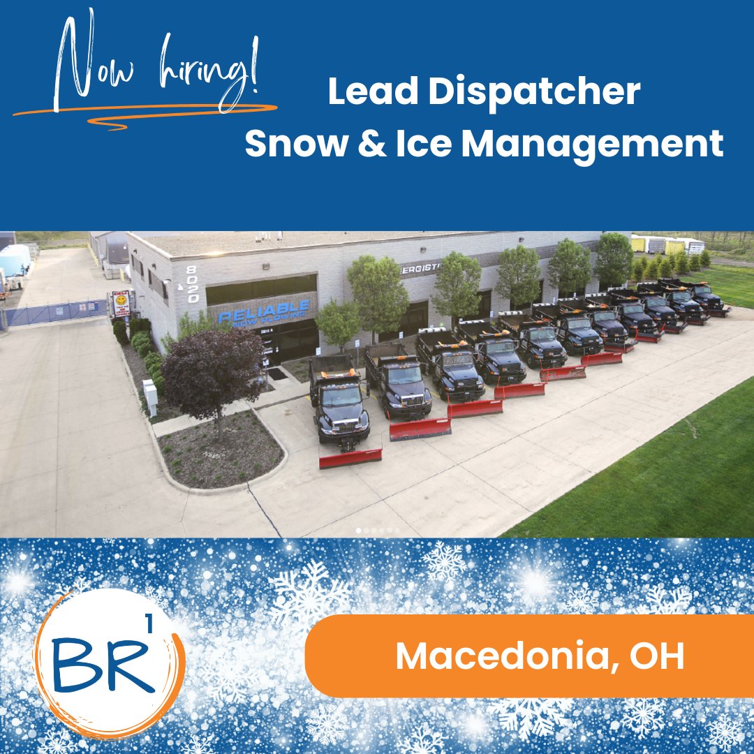🚨 Career Alert! 🚨 Lead Dispatcher - Snow &amp; Ice Management ❄️ Macedonia, OH ❄️ hubs.la/Q03WWlVm0