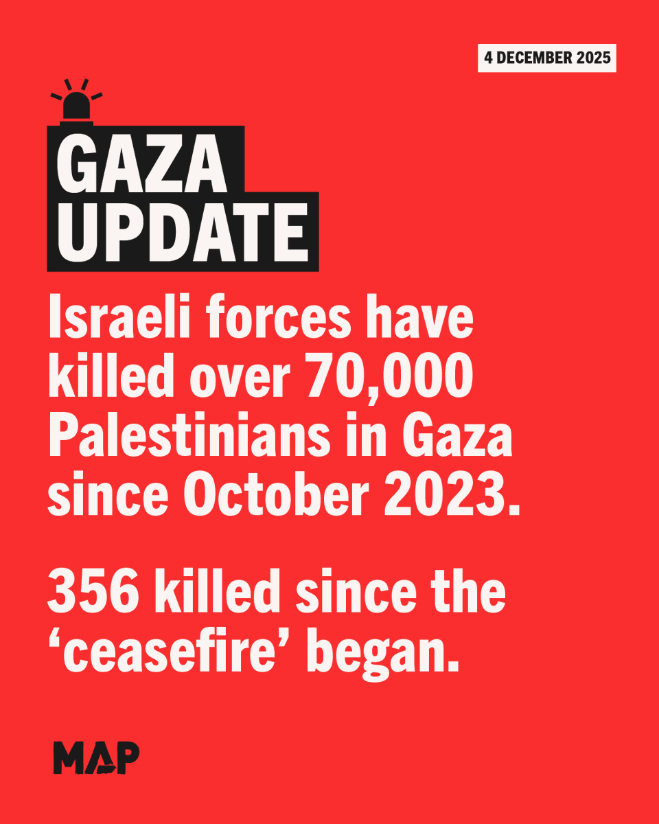 Since the ‘ceasefire’ came into effect, 356 Palestinians have been killed by Israeli forces and little has changed for most people.

The healthcare system is still at breaking point with less than 5% of aid entering Gaza being medical supplies.

Read more: ow.ly/57jt50XC16e