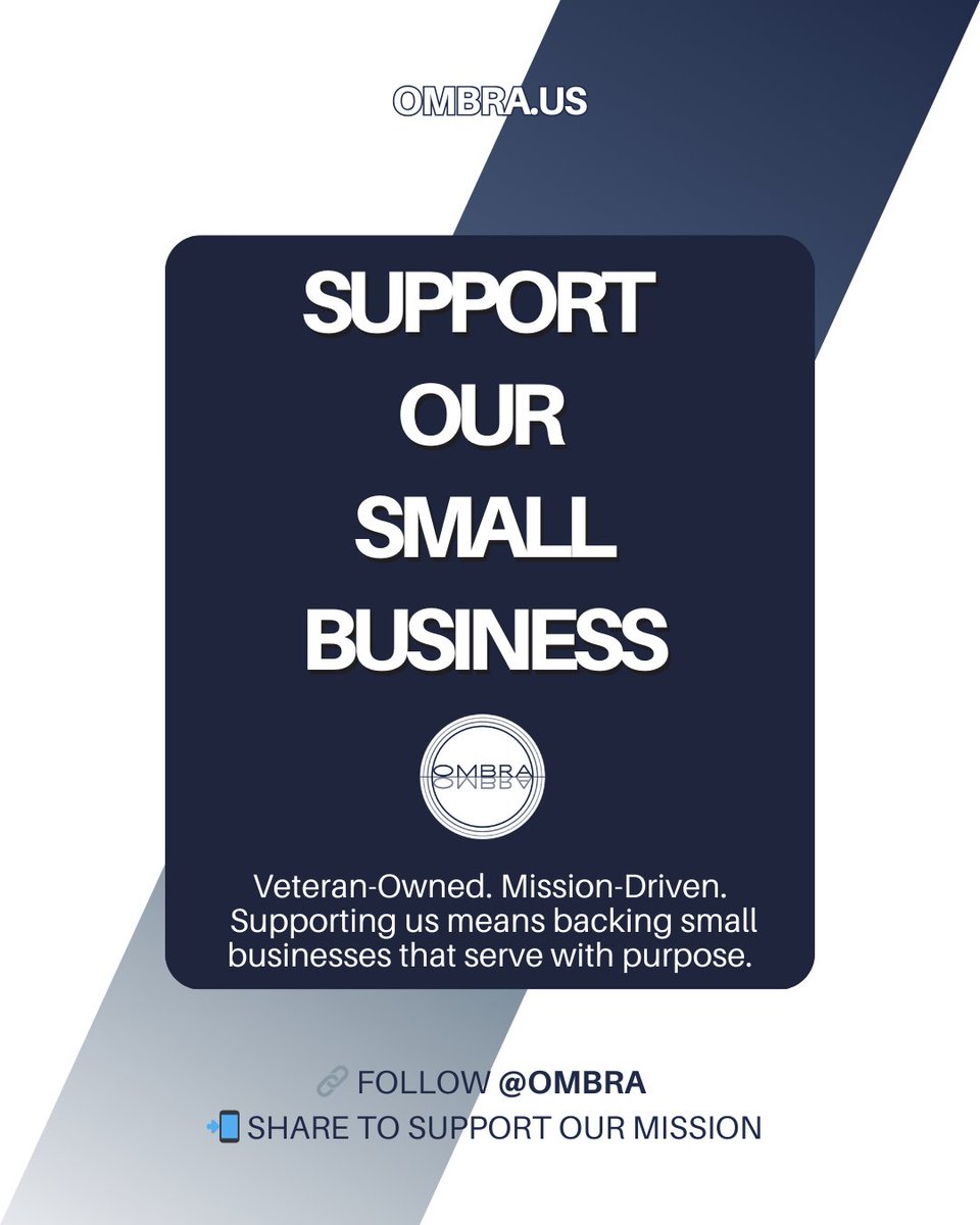 OMBRA_LLC's tweet photo. Proudly small. Powerfully capable.
See how @OMBRA_LLC is redefining defense solutions from the ground up.
Follow, Like &amp; Share.
🔗 Learn more: https://t.co/GMDcs4ucEf 

#SupportSmallBusiness #TechForDefense https://t.co/EFzomDqSsw