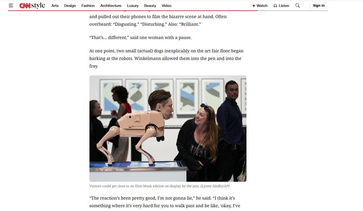 shavonnewong_'s tweet image. found a wild @RebeccaRose on @CNN with 
a @beeple  dog 😂