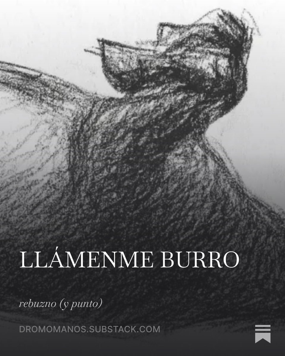 Dromomanos's tweet image. La inteligencia artificial nos amputa el placer del descubrimiento y de su esfuerzo.

Juguemos a pensar por cuenta propia.

Lee nuestro manifiesto en #Substack: dromomanos.substack.com/p/llamenme-bur…