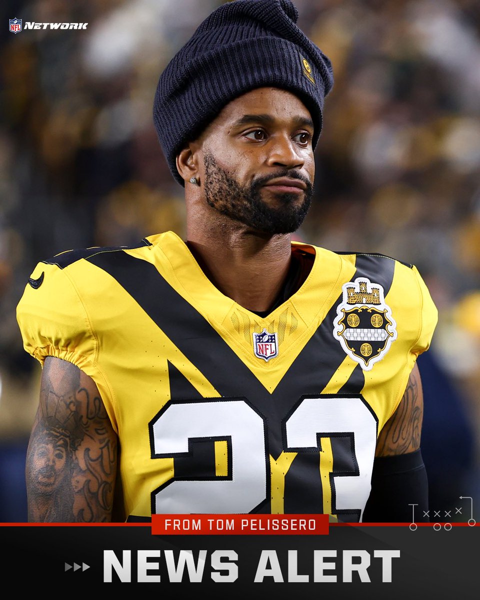 TomPelissero's tweet photo. Six-time Pro Bowl CB Darius Slay informed the Bills he is contemplating retirement and will not report after being claimed off waivers, per sources. 

Slay, 34, was cut by the Steelers on Tuesday. Buffalo retains his rights for now in case Slay changes his mind. https://t.co/0oEZcZaINx