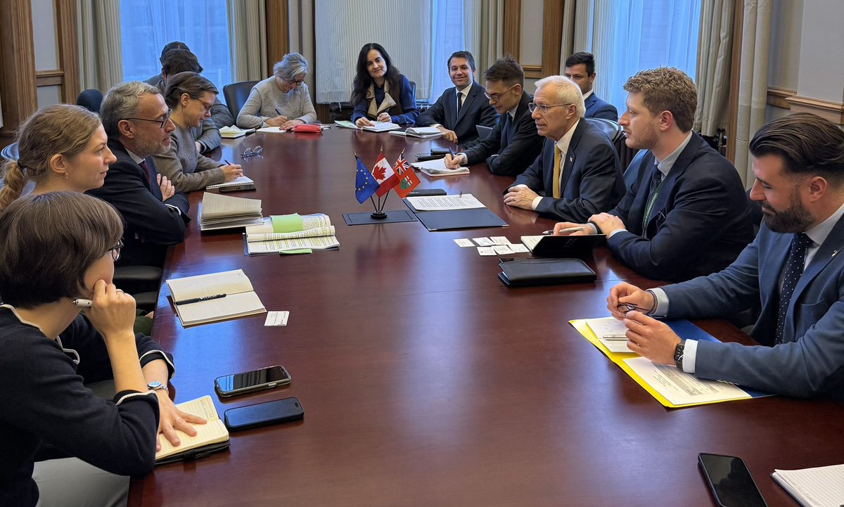 Ontario’s economic security relies on our strong partnerships.

We met with representatives from the <a href="/EUCouncil/">EU Council</a>’s Working Party on Transatlantic Relations (COTRA), led by Mr. Tomas Reyes Ortega and comprised of delegates from EU member states, to discuss collaboration on shared