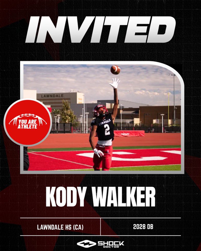 Blessed for the invite 🙏🏽
#YouAreAthlete #ExposureCamp #Recruiting #FootballGrind #NextUp
