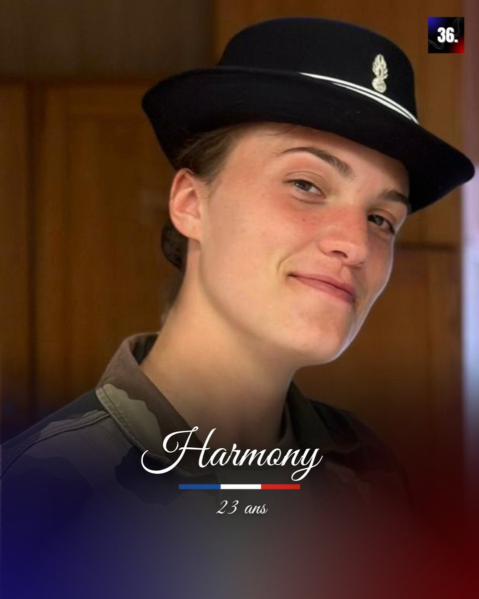 Hommage à Harmony, jeune gendarme mobile décédée à l'âge de 23 ans.

Elle était affectée depuis septembre 2024 à l’EGM 33/7 de Vouziers.

Sincères condoléances à ses proches et ses camarades.

© DR