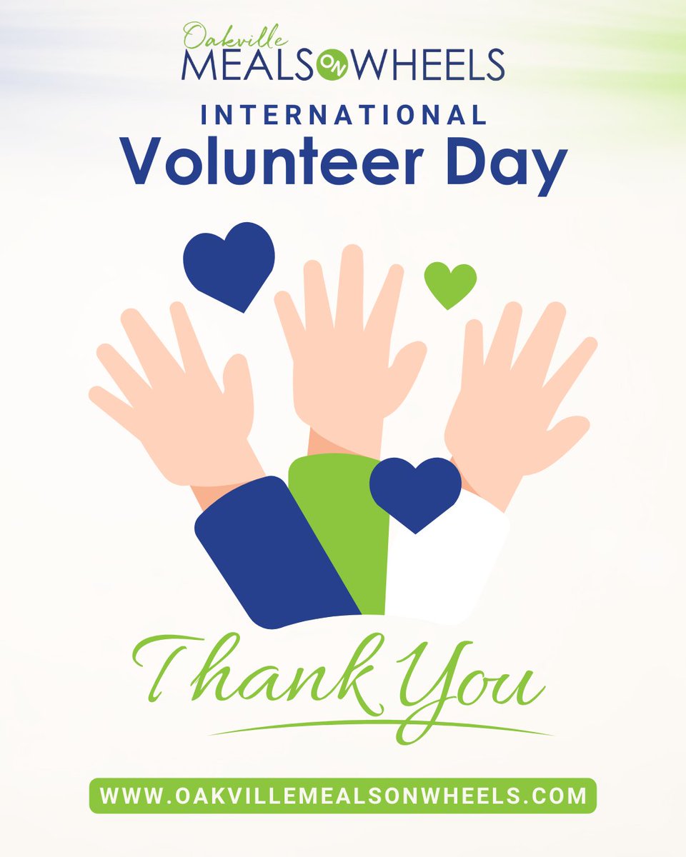 🌟Happy International Volunteer Day!
Today we celebrate the incredible dedication, kindness, and generosity of all our volunteers. Your time and effort make a real difference in our community, helping us deliver meals, support neighbours, and spread care.

Thank you for being the
