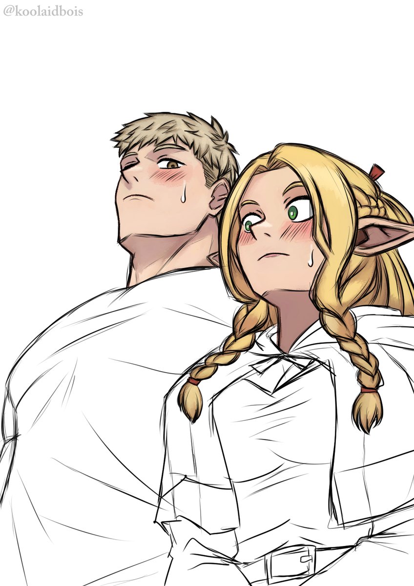 Laios &amp; Marcille (28) wip        

#DungeonMeshi #Laios #Marcille #Laicille