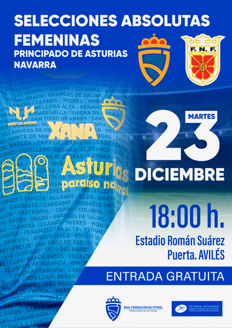 fedfutnavarra's tweet image. 💣 ¡Vuelve la selección #navarra absoluta 👩!

💪 #FNF recupera este combinado 8⃣ años después para ser referente del #futfem foral.

⚽️ Amistoso 🆚 @asturfutbol

🗓️ Martes, 23 diciembre
🕕 18:00
🏟️ Román Suárez Puerta, @RealAvilesInd
📍 @AytoAviles

futnavarra.es/pnfg/NNws_ShwN…
