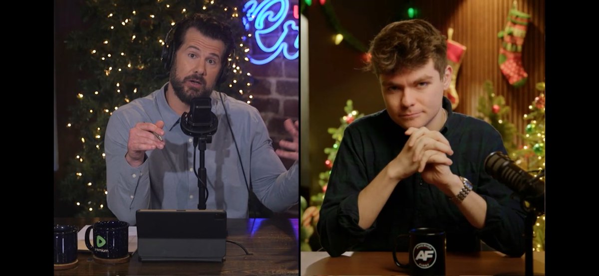 Crowder needs to sit on his hands if he can’t stop gesticulating. He comes across as desperate and defensive. Nick is shining even more by contrast.