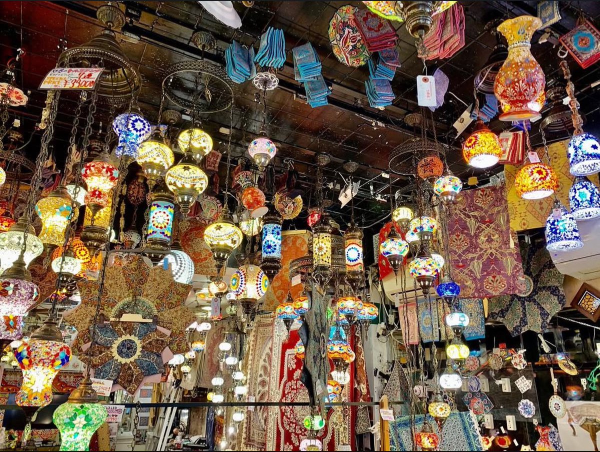 以前に行ったトルコ雑貨のお店が素敵だった。またいきたい。