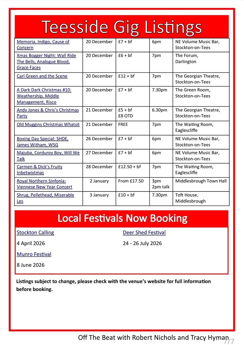 Off The Beat Teesside tweet media