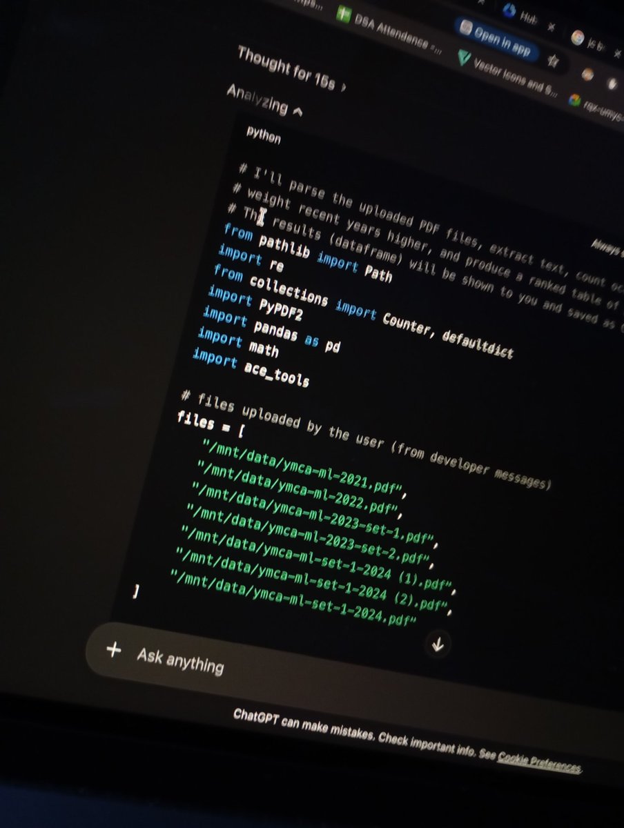 vikash_code's tweet image. Here's How I use ChatGPT for my semester exams. 🤧