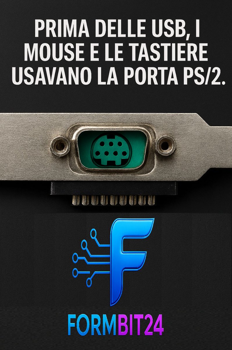 Formbit24's tweet image. Il segreto delle porte seriali Ricordi le vecchie porte seriali? Ecco a cosa servivano. 
Guarda il video qui: youtube.com/shorts/KVWEWdS… #Formbit24 #hardware #ps2