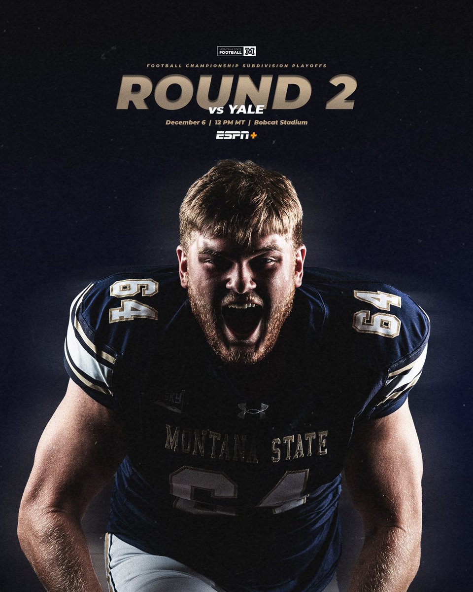 New Season Starts Saturday.

🆚 Yale
📍 Bobcat Stadium
🕕 12 PM Noon
📺 ESPN+
🎟️ montanastate.evenue.net/events/FOT
🎟️ seatgeek.com/montana-state-…

#BobcatBuilt