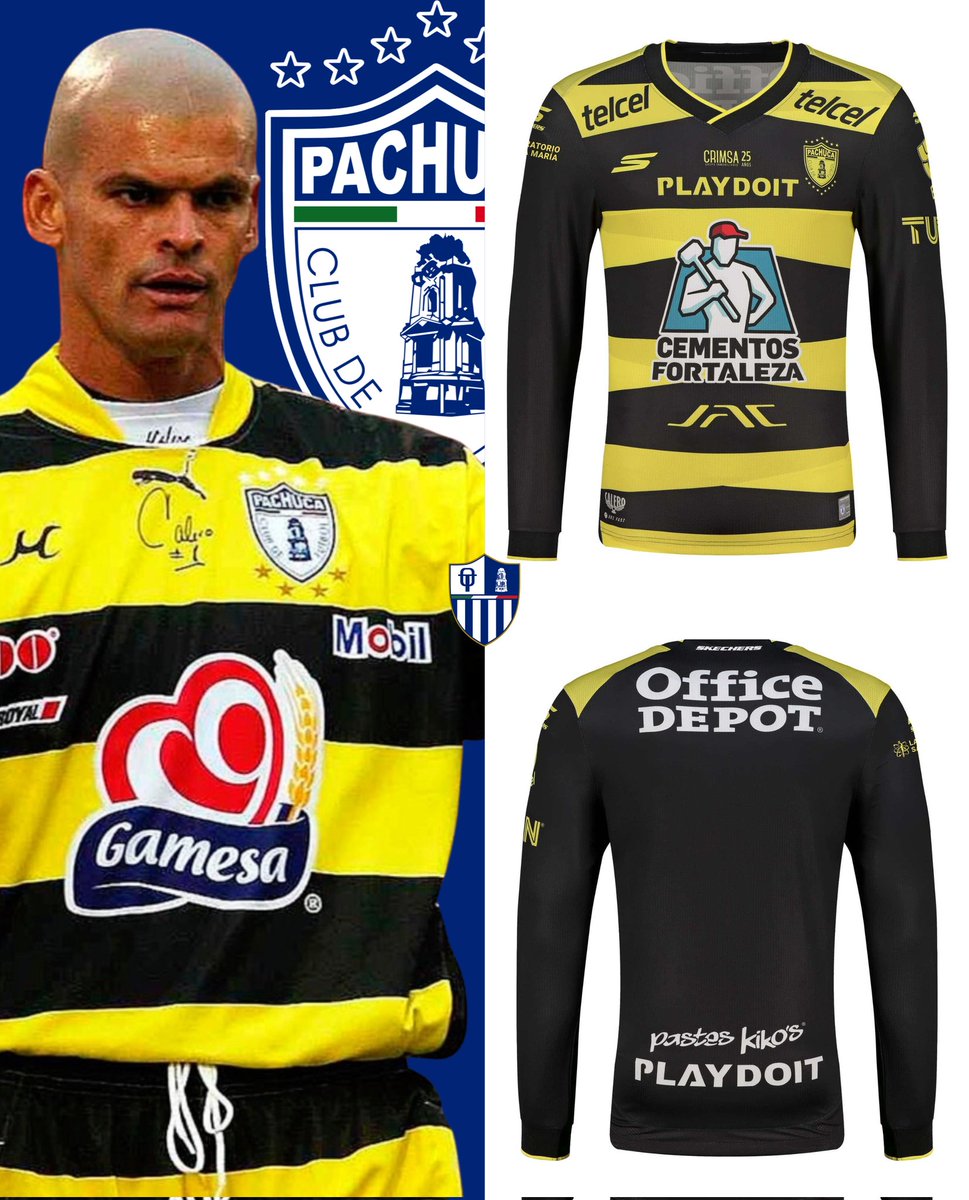 De último momento: El Club de Fútbol Pachuca en colaboración con <a href="/SkechersMexico/">Skechers Mexico</a> acaba de lanzar el tercer uniforme de los <a href="/Tuzos/">Club de Futbol Pachuca</a> para el Clausura 2026. 🟡⚫

Jersey inspirado en los míticos uniformes de Miguel Calero, en el 13vo aniversario luctuoso del 'Cóndor'.

#OrgulloTuzo💙