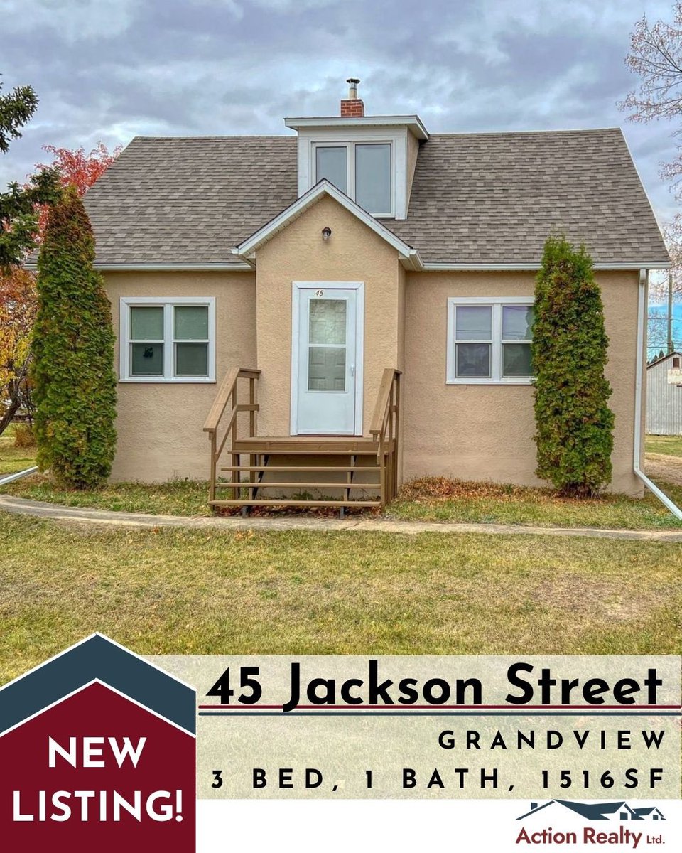NEW LISTING! 45 Jackson St in Grandview listed for $87,900! Check it out here: actionrealtyltd.ca/other-parkland…