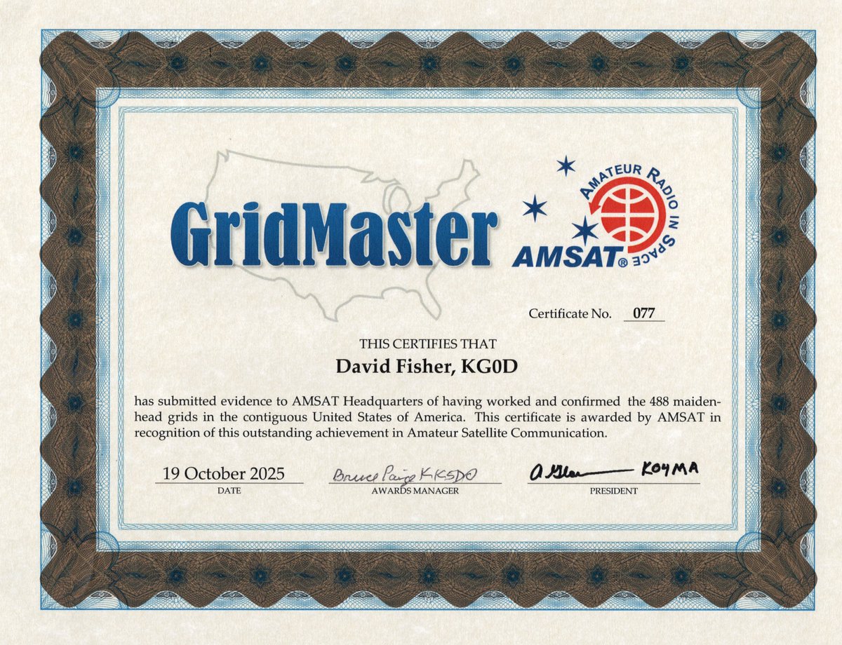 Dave Fisher - KG0D tweet media