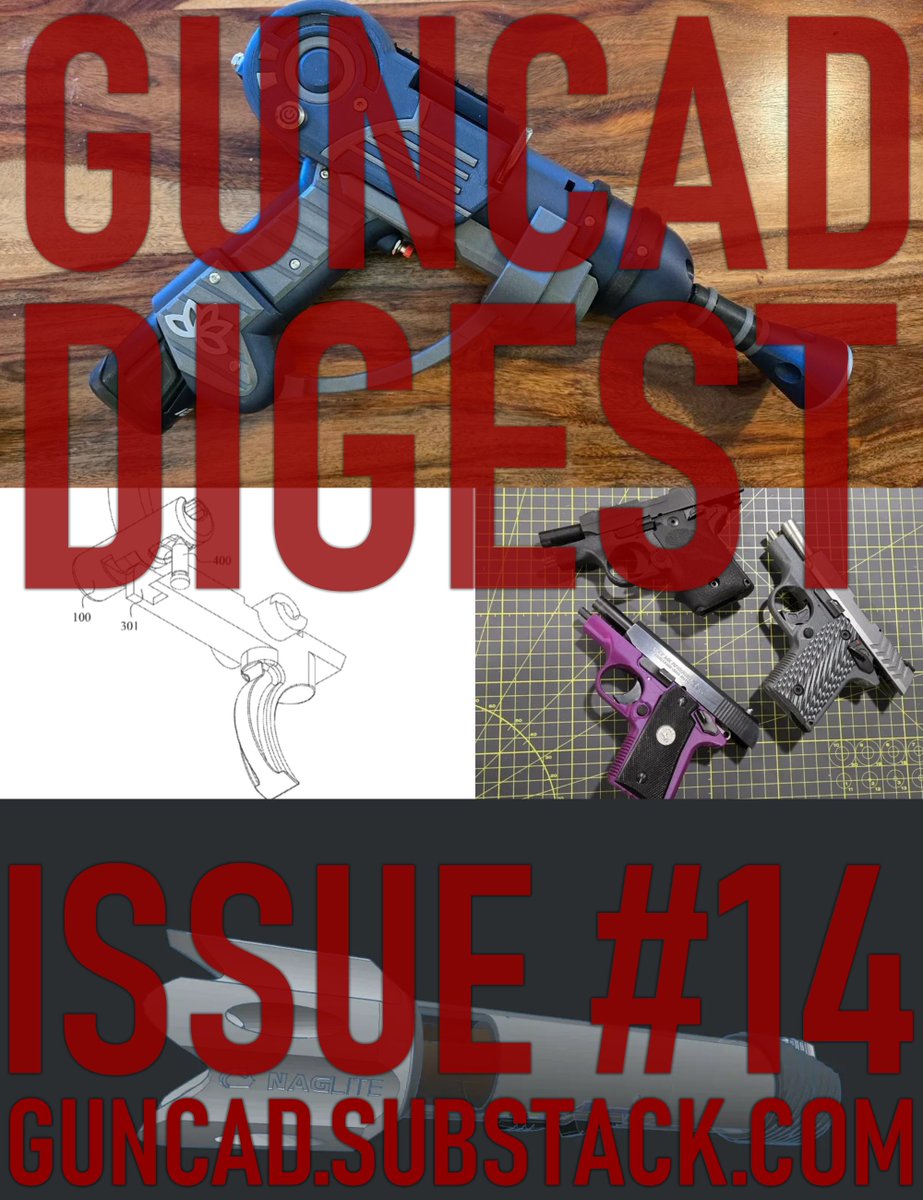 Issue #14 of the Guncad Digest is live! This newsletter rounds up the most interesting 3D2A releases, betas and news. In this issue we check out BLC's new pistol frame, review the Not-A-Glock dev's new designs, and review the Hoffman/Twin Bros super safety patent situation. Read: