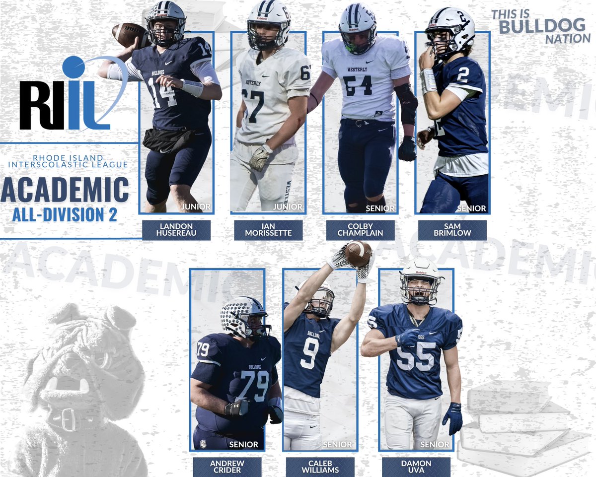 Congratulations to the following Bulldogs that were selected 2025 All-Academic Team 📚 ✏️ !!! 🔵⚪️

<a href="/landon_husereau/">Landon Husereau 2027 QB</a> 
Ian Morissette
<a href="/Colby122739284/">Colby Champlin</a> 
<a href="/SamBrimlow2/">Sam Brimlow</a> 
Andrew Crider
Caleb Williams
<a href="/DamonUva_/">Damon Uva</a> 

<a href="/WPSBulldogs/">WPS Bulldogs</a>