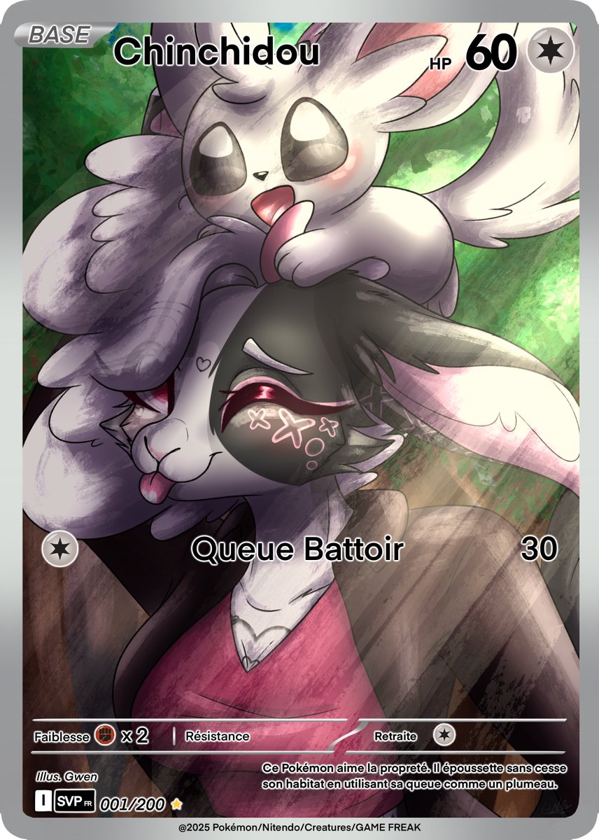 ✨ A little pokefurry card test, what do you think?  

🇫🇷Petit teste de carte pokefurry, vous en pensez quoi ?? 

#furryart #oc #furryartist #furry #furryfandom #fursona #mylittlepony #fursonaart #mlpoc #mlpart #brony #commissionart