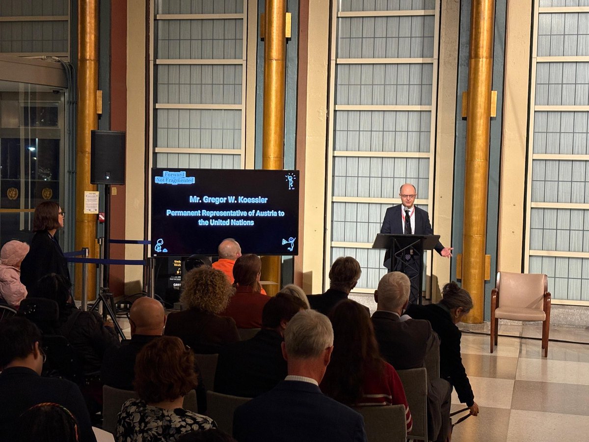 AustriaUN's tweet photo. Austria remains committed to a world free of mines - the human toll is simply too high. We encourage all delegates to visit the @UNMAS exhibition at UNHQ to learn more about the devastating impact of mines and explosive remnants of war. Proud to co-host last night’s opening. https://t.co/5a6cjQUxog