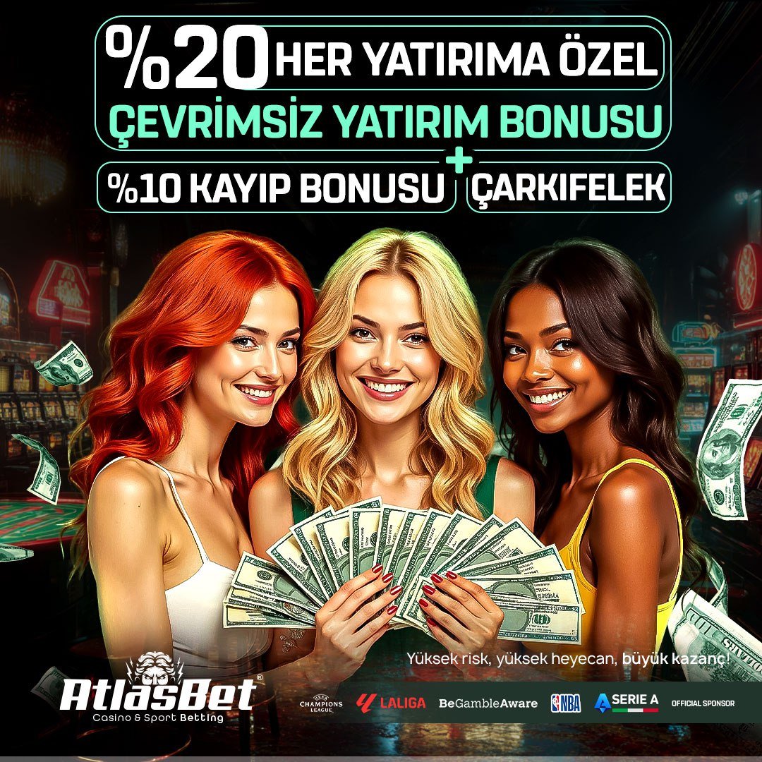 📢 HER YATIRIMDA KAZAN!

🏆#AtlasBet farkıyla paranız değerleniyor. Sadece kazanırken değil, kaybederken de yanındayız!

✅%20 Çevrimsiz Yatırım Bonusu (Her yatırım için!) ✅%10 Kayıp Bonusu (Telafi şansı!) ✅Çarkıfelek Hediyesi

➡️ GÜNCEL GİRİŞ (t2m.io/atlasbetgiris)