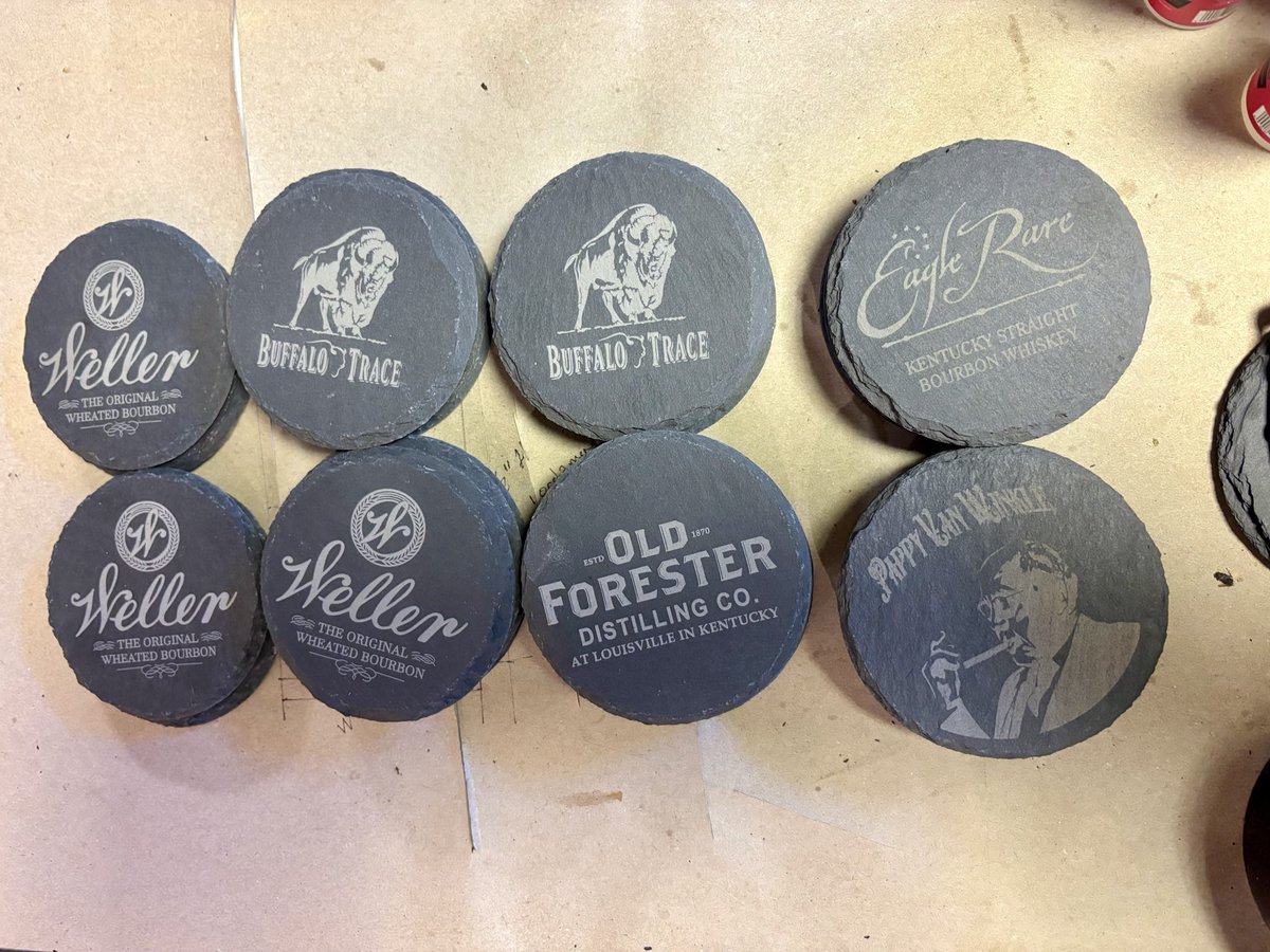 HelloTruNorth's tweet image. More bourbon coasters ready to ship! We can still make more.  Order your today!  TruNorth.studio