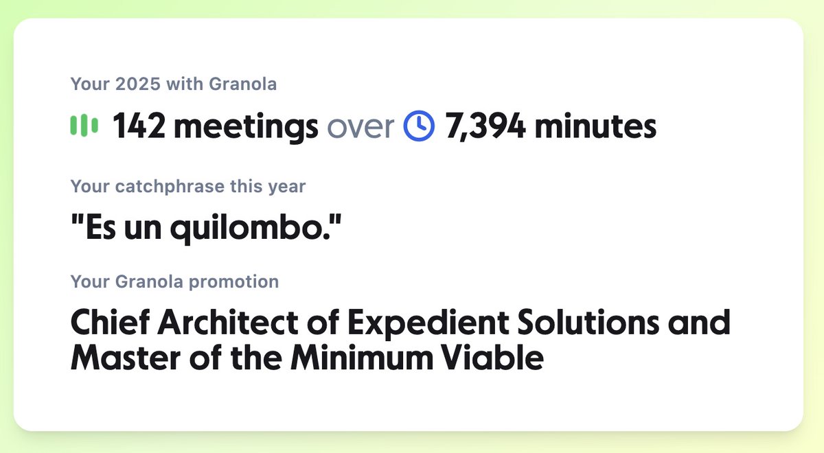 My <a href="/meetgranola/">Granola</a> Crunched 2025: