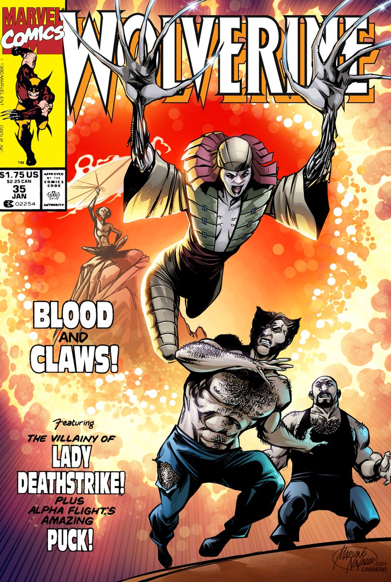 <a href="/CabreraColor/">Hernan Cabrera</a> <a href="/DCOfficial/">DC</a> <a href="/DCComicsTalk/">DC Comics Talk</a> <a href="/FrankiePaul64/">Comic Who Loves Comics</a> <a href="/DCInfCovers/">DC Infinite Covers</a> <a href="/MonarchDafey/">Monarch☘️Dafey</a> <a href="/HeroicHaven/">Heroic Haven</a> <a href="/thecomicroom/">THE COMIC ROOM</a> <a href="/IntoWeird/">Into the Weird</a> <a href="/isabelamerced/">isabela merced</a> <a href="/jsapresents/">Justice Society Presents</a> <a href="/MarvelLATAM/">MarvelLATAM</a> <a href="/MarvelStudios/">Marvel Studios</a> <a href="/MarvelComicsHQ/">Marvel Comics</a> <a href="/ralphineson/">Ralph Ineson</a> <a href="/FantasticFour/">Fantastic Four</a> <a href="/JackKirbyMuseum/">Jack Kirby Museum</a> <a href="/MarvelEnter/">Marvel Entertainment</a> <a href="/megawelker/">Frank Welker</a> <a href="/BackintheBronze/">BackintheBronzeAge</a> <a href="/DarkHorseComics/">Dark Horse Comics</a> <a href="/RaidenKozmik/">The Burning Kozmik</a> <a href="/TheBrianPulido/">Brian Pulido</a> <a href="/thecoffincomics/">COFFIN COMICS</a> <a href="/Lady_Death_Game/">Lady Death Demonicron</a> <a href="/LadyDeathStore/">Lady Death</a> <a href="/ReadingSuperman/">Superman Every Hour</a> <a href="/DavesComicHero/">Dave's Comic Heroes Blog</a> <a href="/DCinthe1980s/">DC in the 80s</a> <a href="/JohnCena/">John Cena</a> <a href="/DCpeacemaker/">Peacemaker on HBO Max</a> <a href="/danielcudmore/">daniel cudmore</a> <a href="/AlexandraShipp/">Alexandra Shipp</a> <a href="/halleberry/">Halle Berry</a> <a href="/ClassicXMen/">Classic X-Men</a> <a href="/DailyMutantsX/">Daily X-Men!</a> <a href="/DKnight9630/">All Things X-Men & Avengers</a> <a href="/skeezix161/">Kevin Stawieray</a> <a href="/PowerCosmic13_/">ThePowerCosmic</a> <a href="/lavidaenvinetas/">La vida en viñetas</a> <a href="/SSIPOS/">SHAUN SIPOS</a> <a href="/TessaThompson_x/">Tessa Thompson</a> <a href="/EsMoztros/">Moztros Editorial</a> <a href="/Ovnipressedit/">Ovni Press</a> <a href="/alien_books/">Alien Books</a> <a href="/ILikeWhatIBuy/">O.L.M.D</a> <a href="/antoniobanderas/">Antonio Banderas</a> <a href="/ClassicMarvel_/">Classic Marvel Comics</a> A self-styled warrior, #LadyDeathstrike had adamantium and other cyber-genetic enhancements bonded to her skeleton to work as a mercenary and assassin.
She considers killing #Wolverine the ultimate proof of her worth.

Art by me <a href="/MarianoPNavarro/">Mariano Navarro</a>
Color by <a href="/CabreraColor/">Hernan Cabrera</a>

1/2