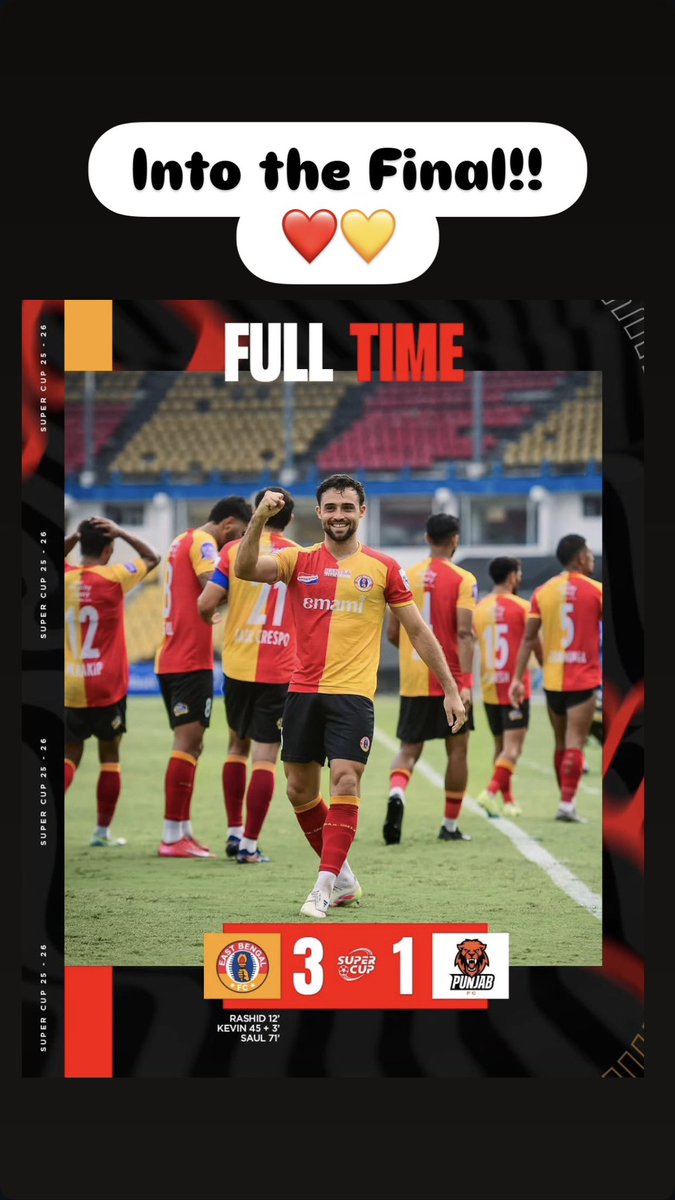 Into the final! Last step! Let’s go! ❤️💛