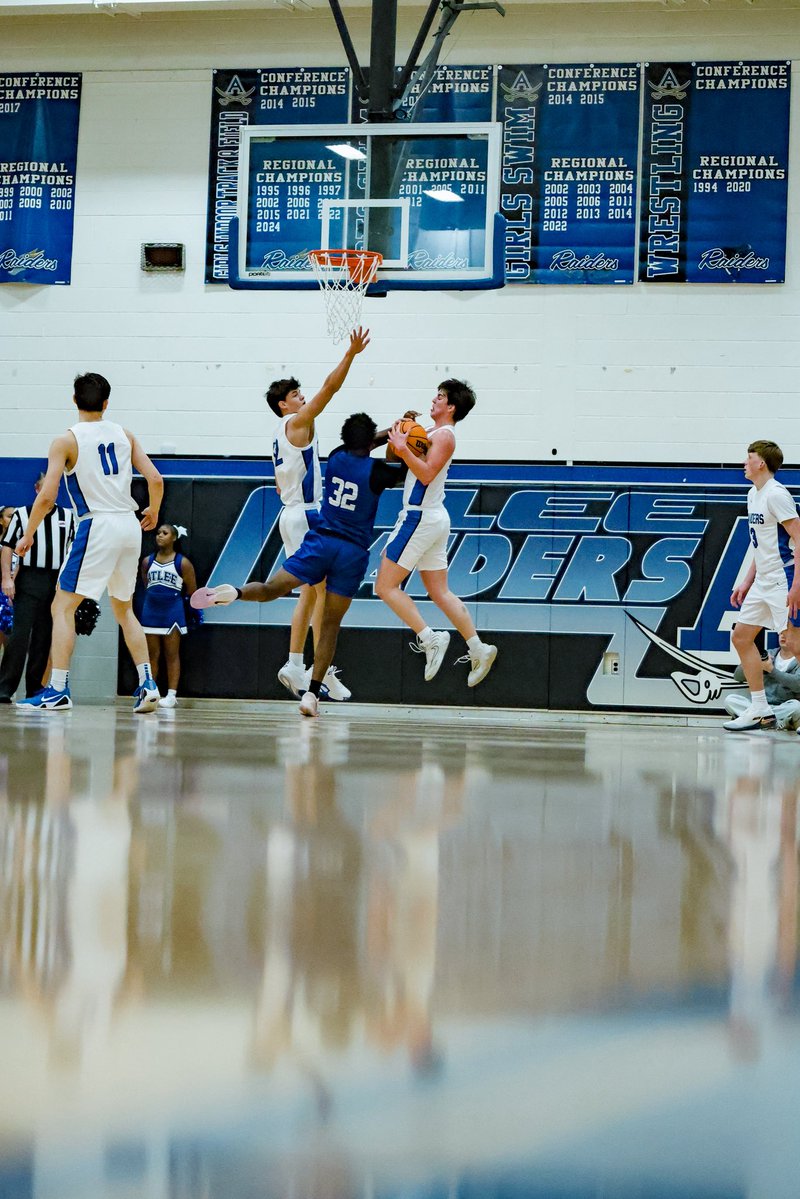 Raiders fall in home opener! New Kent takes down Atlee 70-58 to start the season. Sophomore Connor Sledd led the Raiders in scoring with 12 points, 6 rebounds and 3 assist. Junior Pierce Rempe added 11 points and 5 rebounds. Senior Ben Boston collected 7 rebounds. #nothingeasy
