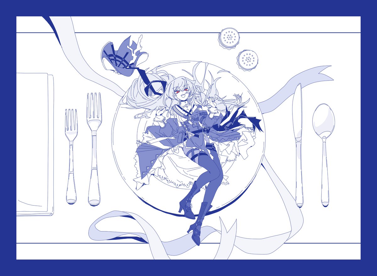 ◇聖なる翠◇手描きイラスト RT @CITYWILD499: 🍴?