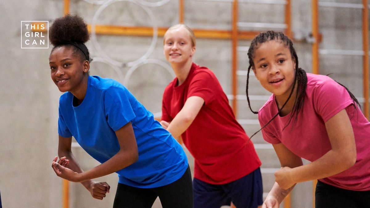 ThisGirlCanUK's tweet photo. According to @Sport_England's latest #ActiveLives Children and Young People survey, the gender activity gap is narrowing.
However, only 46% of girls are active compared to boys (52%) - there's still work to do to ensure girls overcome their barriers and have positive experiences with physical activity.