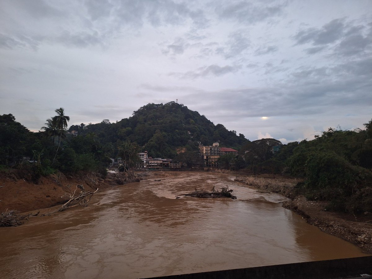 2 weeks apart #cyclone #kandy #SriLanka