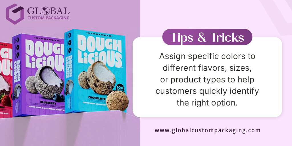 gcustompack's tweet image. 💁‍♂️ Tips &amp;amp; Tricks 💡
Assign specific colors to different flavors, sizes, or product types to help customers quickly identify the right option!

Visit our website: globalcustompackaging.com
Email: sales@globalcustompackaging.com
.
.
.
.
#globalcustompackaging #packagingsupplies