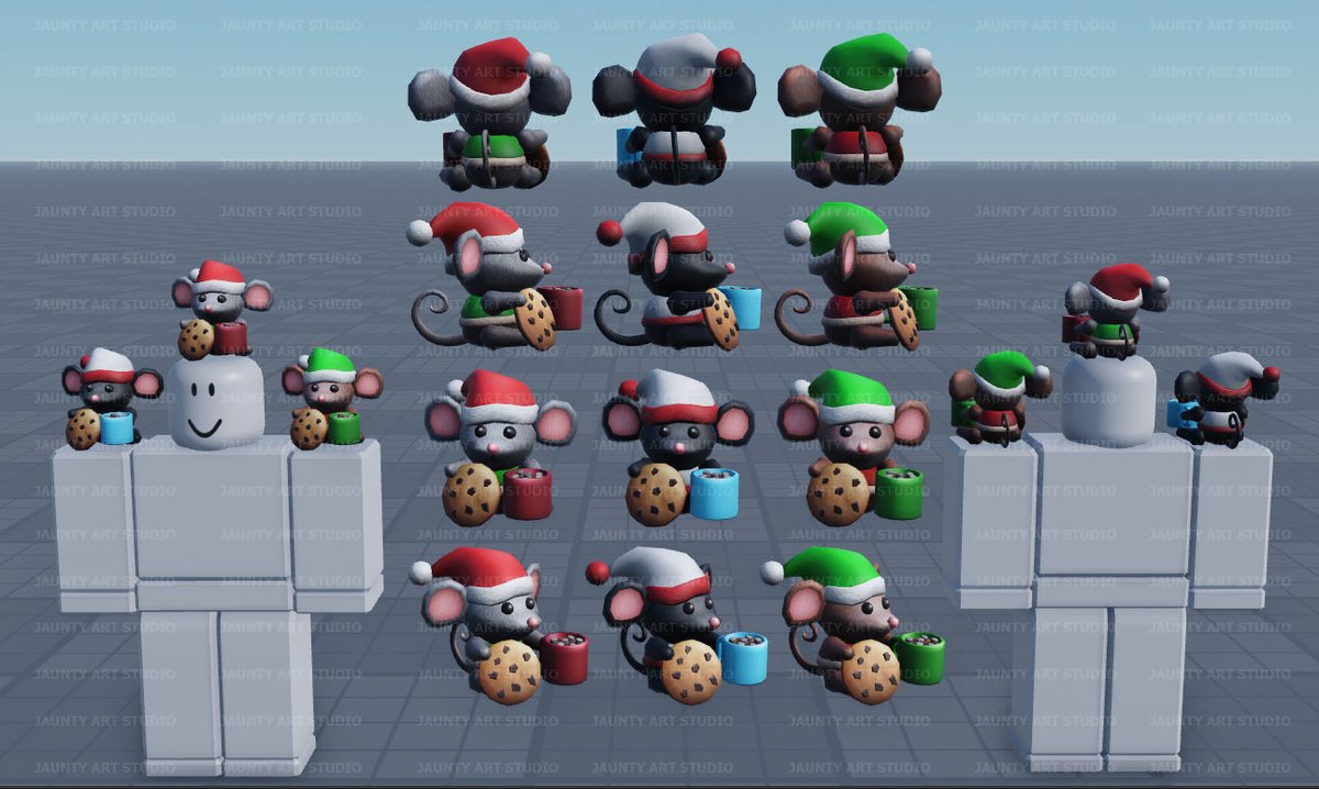 Hi! Even more HOLIDAY Roblox UGC creations! Which one do you like best?  🎄🍪🎅 #Roblox #RobloxUGC #RobloxHolidays