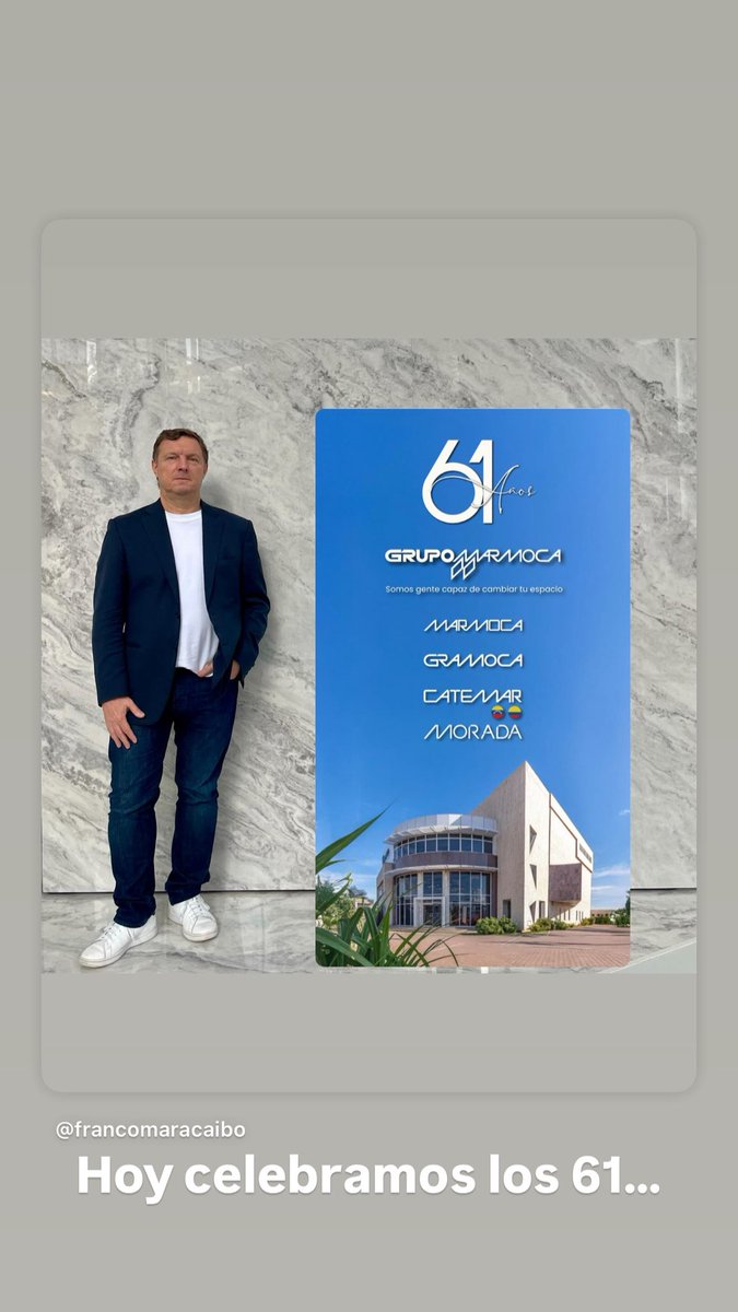 Hoy cumplo 61 años, los mismos que cumple @vivemarmoca , la empresa donde he dedicado toda mi vida y desde donde nació lo que hoy conocemos como el @grupomarmoca 🇻🇪🇨🇴. Aquí hemos construido juntos a @gramocasf , @morada_mia,  @catemar_ve y @catemar_co…