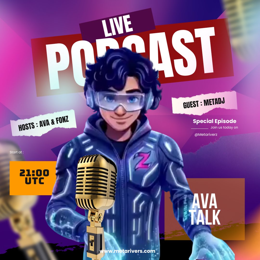 MRiversOfficial's tweet photo. 🎉 THIS WEEK ON #Avatalk! 🎉
We’r bringing you none other than the electrifying @metadjai 🔥
The undisputed STAR of the @Decentraland Music Festival is jumping into the Avatalk space :
🎧 How everything started
🎵 Metaverse x AI ? Magic combo
🌟 Exclusive behind-the-scenes stories
Mark your calendars and set your reminders 🔔
You do NOT want to miss this opportunity episode !
🕗 When: Sunday at 21:00 UTC
📷where : Live on Twitter / X
#MetadJai #Avatalk #Decentraland #MetaverseMusic #Web3