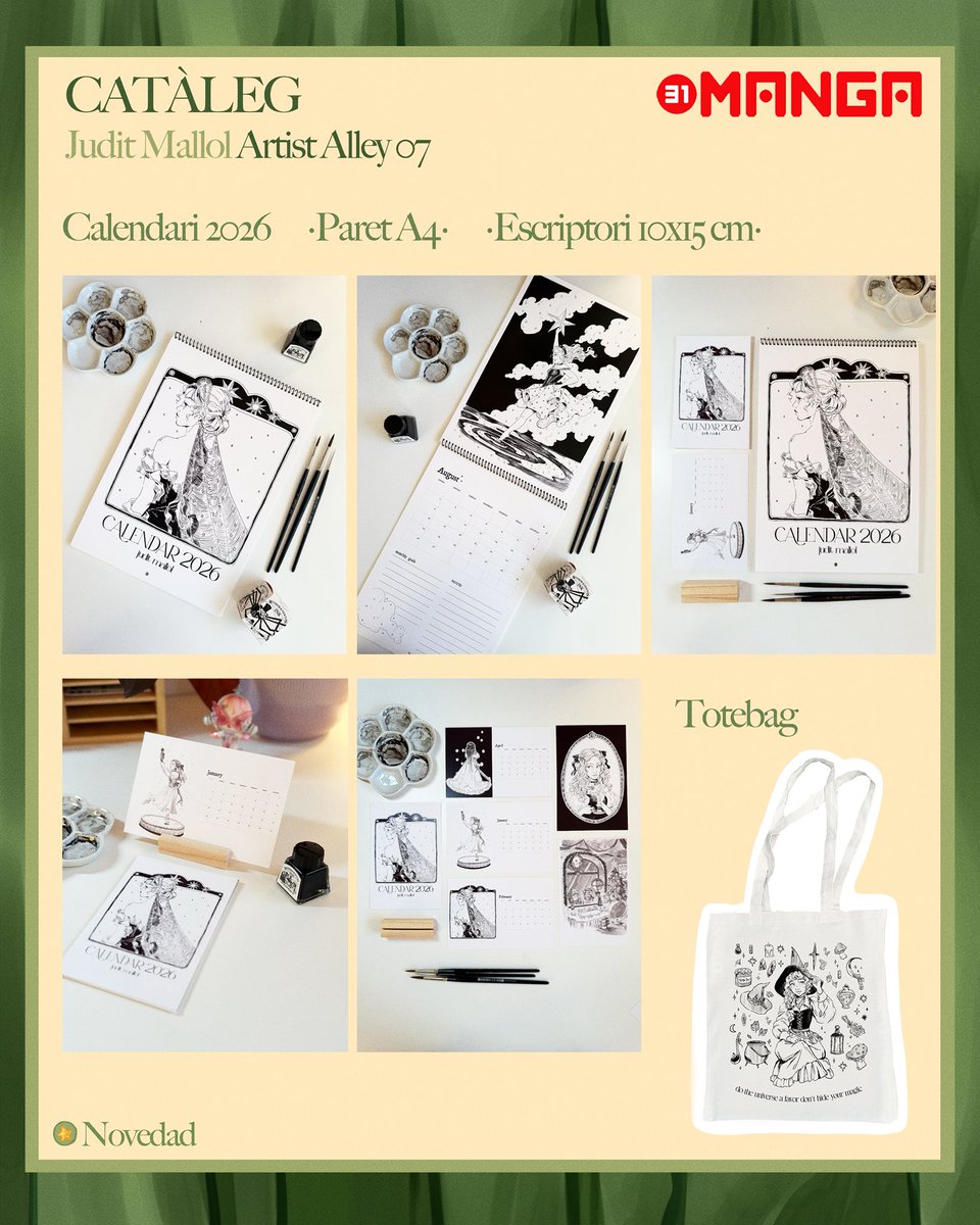 Com podeu veure, per la nova normativa m'han vetat moltíssim fanart (+ de 25 prints), tampoc puc portar tasses ni gaires totebags... però hi ha noves sorpreses que espero que us agradin!!✨🫶🏼