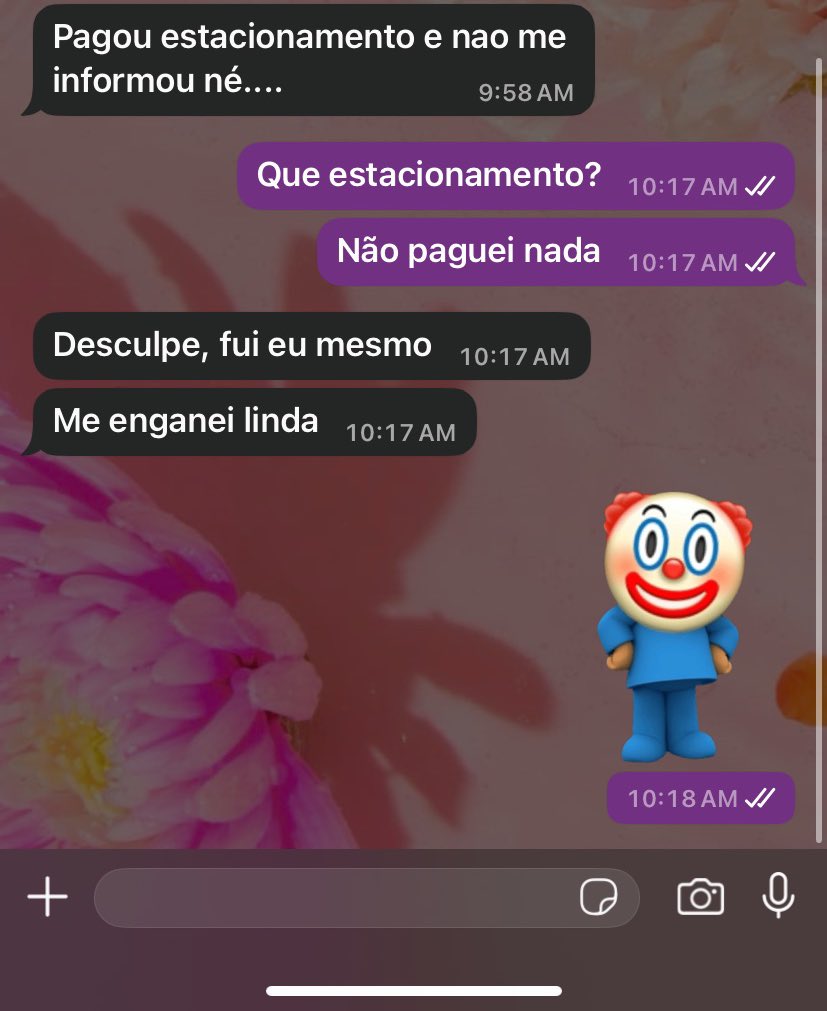 Alexia__ac's tweet photo. Bom dia 🤡 https://t.co/YLO2M4Mlke