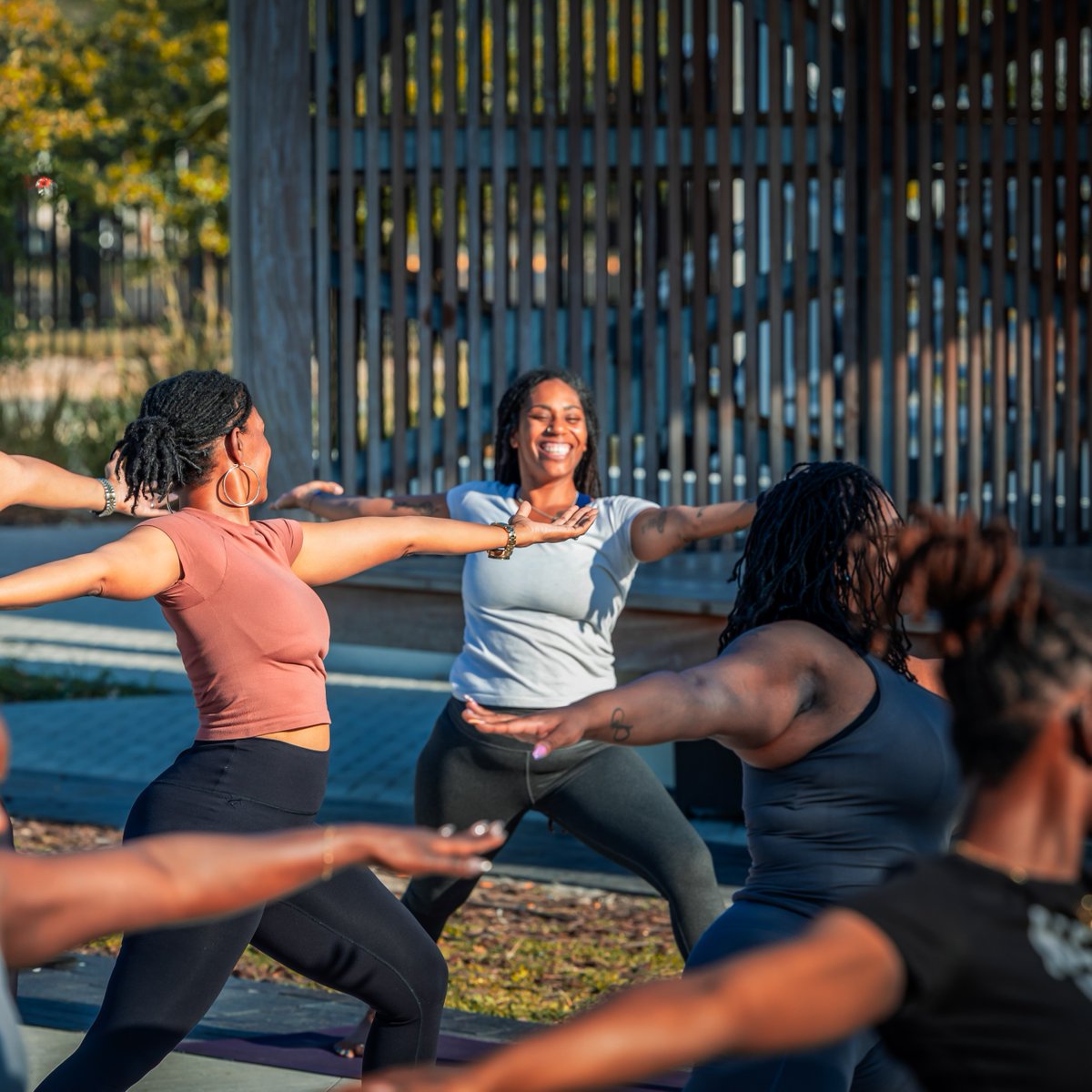 LEVSparkjax's tweet photo. Ease into the season with Ev’ryBody Yoga led by Keyana “Blu” Camacho. Her Yoga Pilates Fusion class brings a steady, intentional flow that builds strength from the inside out. Expect grounding stretches, core work that warms you up, and movements that help you feel more supported as the holidays get busy.

Ev'ry level and ev'ry body is welcome.

📅 Thursday, December 11 | 6:00–7:00 PM
📍 Lift Ev’ry Voice and Sing Park, 120 Lee St, Jacksonville, FL 32202
🆓 Always free